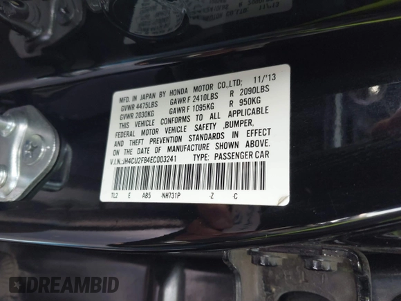 2014 Acura TSX Special Edition с VIN JH4CU2F84EC003241, выставлен на аукционе IAAI как лот 41419163 с пробегом 120 660 миль миль и . История ставок и продаж доступна на DreamBid. Изображение 9.