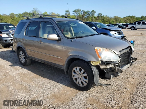 2005 Honda CR-V EX SE with VIN JHLRD78925C014949, listed as a Copart auction lot 49250955 with 184,247 mi miles and Salvage Title. Bid and sale history available at carsss.com. Image 4.