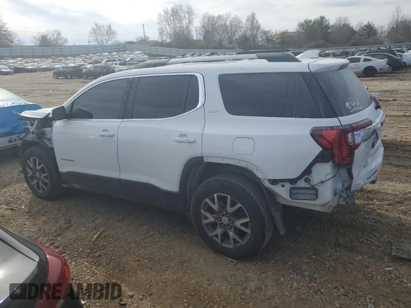 2021 GMC Acadia SLT with VIN 1GKKNMLS5MZ192052, listed as a Copart auction lot 42157204 with 70,765 mi miles and Salvage Title. Bid and sale history available at DreamBid. Image 2.