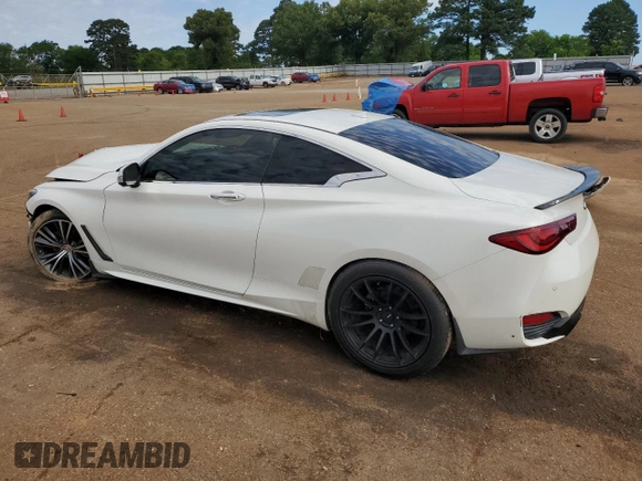 2017 Infiniti Q60 Premium with VIN JN1EV7EK4HM363354, listed as a Copart auction lot 55751315 with 102,976 mi miles and Salvage title. Bid and sale history available at DreamBid. Image 2.