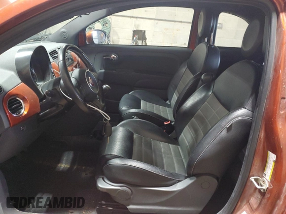 2013 FIAT 500 Turbo with VIN 3C3CFFHH7DT645525, listed as a Copart auction lot 54335795 with 143,758 mi miles and Clean Title. Bid and sale history available at carsss.com. Image 7.