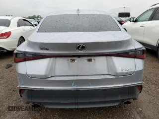 2021 Lexus IS 300 with VIN JTHC81F27M5045772, listed as a Copart auction lot 57782055 with 21,753 mi miles and Salvage title. Bid and sale history available at DreamBid. Image 6.