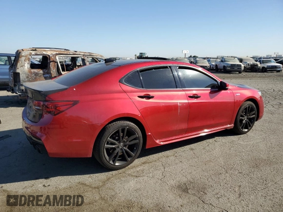 2020 Acura TLX w/Advance Pkg with VIN 19UUB3F88LY000121, listed as a Copart auction lot 71246914 with 33,202 mi miles and Salvage Title. Bid and sale history available at carsss.com. Image 3.