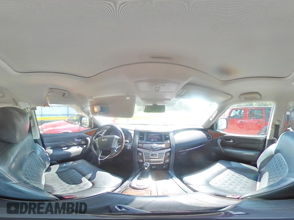2018 Infiniti QX80 with VIN JN8AZ2ND7J9840781, listed as a Copart auction lot 66780154 with 124,351 mi miles and Salvage Title. Bid and sale history available at carsss.com. Image 14.