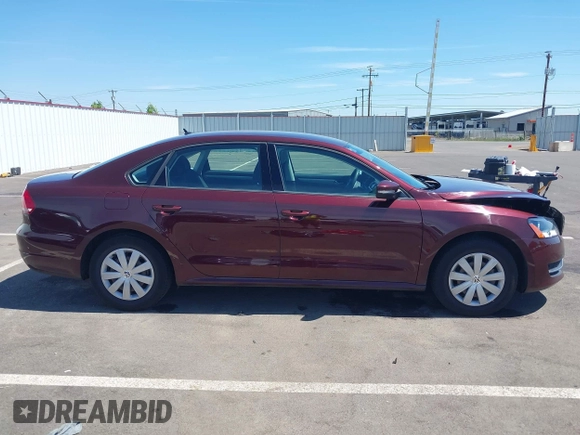 2013 Volkswagen Passat S with VIN 1VWAP7A31DC029851, listed as a IAAI auction lot 42191963 with 24,862 mi miles and . Bid and sale history available at DreamBid. Image 14.