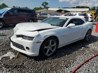 2014 Chevrolet Camaro LT z VIN 2G1FB1E38E9187698, wystawiony jako Copart lot #61625575 z przebiegiem 129 056 mil mil oraz Szkoda całkowita • Salvage title. Historia ofert i sprzedaży dostępna na DreamBid. Obrazek 1.