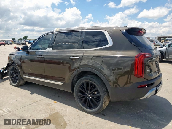 2020 Kia Telluride SX z VIN 5XYP5DHC1LG038521, wystawiony jako Copart lot #55861575 z przebiegiem 56 694 mil mil oraz Czysty tytuł • Clean title. Historia ofert i sprzedaży dostępna na DreamBid. Obrazek 2.