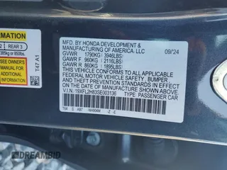 2025 Honda Civic Sport z VIN 19XFL2H83SE003136, wystawiony jako Copart lot #58234605 z przebiegiem 16 008 mil mil oraz Szkoda całkowita • Salvage title. Historia ofert i sprzedaży dostępna na DreamBid. Obrazek 13.