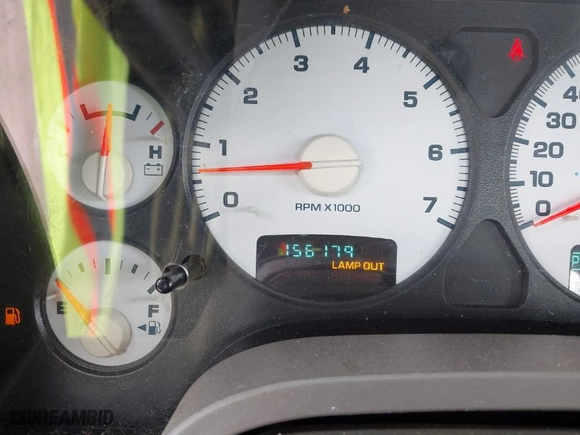 2005 Dodge Ram 1500 SLT with VIN 1D7HA18N65J530633, listed as a IAAI auction lot 41645647 with 156,179 mi miles. Bid and sale history available at carsss.com. Image 16.