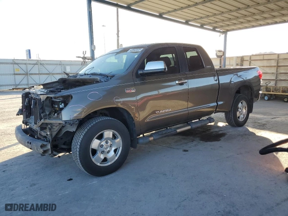 2008 Toyota Tundra 4WD Truck LTD with VIN 5TFBV58168X082212, listed as a Copart auction lot 43593835 with 160,686 mi miles and Salvage Title. Bid and sale history available at carsss.com. Image 1.