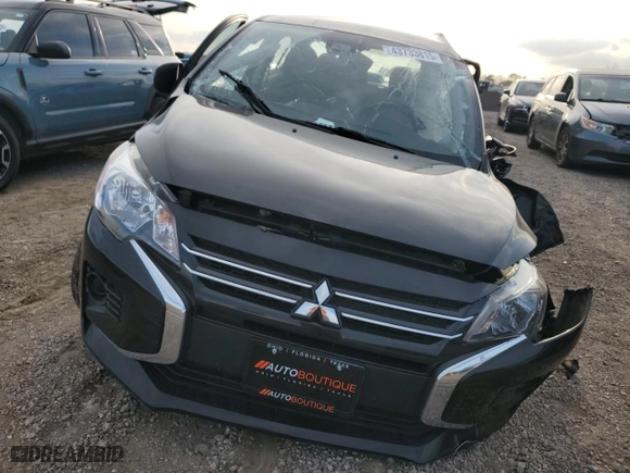 2022 Mitsubishi Mirage G4 ES with VIN ML32FUFJ6NHF02394, listed as a Copart auction lot 43733815 with 0 mi miles and Salvage Title. Bid and sale history available at carsss.com. Image 5.
