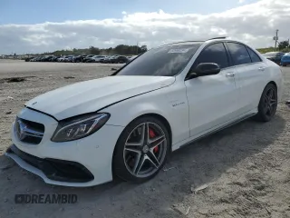 2016 Mercedes-Benz C 63 S AMG with VIN 55SWF8HB6GU104239, listed as a Copart auction lot 83988234 with 38,962 mi miles and Salvage title. Bid and sale history available at DreamBid. Image 1.