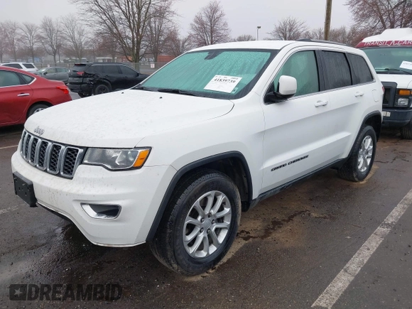 2021 Jeep Grand Cherokee Laredo X with VIN 1C4RJFAG1MC730698, listed as a IAAI auction lot 41839739 with 79,549 mi miles and . Bid and sale history available at DreamBid. Image 2.