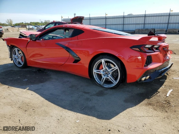 2023 Chevrolet Corvette 2LT with VIN 1G1YB2D44P5116636, listed as a Copart auction lot 74525944 with NaN miles and Salvage Title. Bid and sale history available at carsss.com. Image 2.