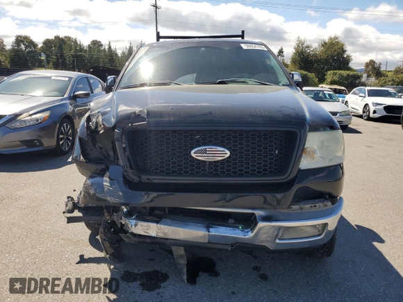 2005 Ford F-150 XLT with VIN 1FTPW12595FA08646, listed as a Copart auction lot 50654765 with 183,279 mi miles and Salvage Title. Bid and sale history available at carsss.com. Image 5.