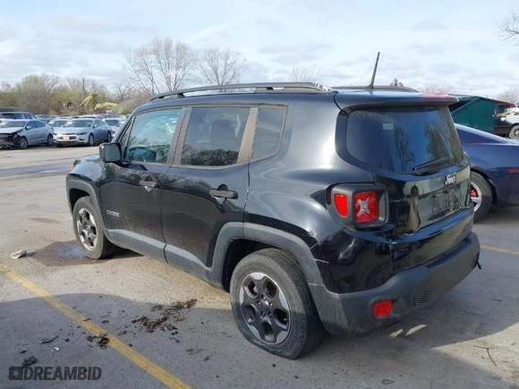 2017 Jeep Renegade Sport with VIN ZACCJAAHXHPG09784, listed as a IAAI auction lot 41891869 with 92,798 mi miles. Bid and sale history available at carsss.com. Image 15.