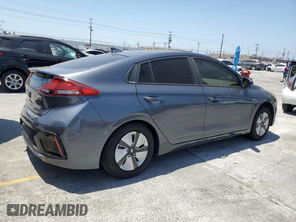 2019 Hyundai Ioniq Blue with VIN KMHC65LC7KU131433, listed as a Copart auction lot 57298275 with 86,779 mi miles and Salvage title. Bid and sale history available at DreamBid. Image 3.