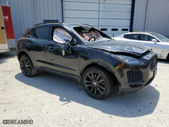 2018 Jaguar E-PACE SE with VIN SADFP2FX9J1Z31747, listed as a Copart auction lot 61639604 with 0 mi miles and Salvage Title. Bid and sale history available at carsss.com. Image 4.