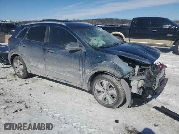 2021 Kia Niro LX with VIN KNDCB3LC0M5485909, listed as a Copart auction lot 46037385 with 0 mi miles and Salvage Title. Bid and sale history available at carsss.com. Image 4.