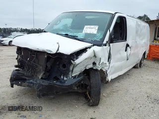 2016 Chevrolet Express Cargo Van with VIN 1GCWGBFF9G1274606, listed as a IAAI auction lot 41566652 with 296,452 mi miles. Bid and sale history available at carsss.com. Image 6.