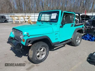 1997 Jeep Wrangler Sport with VIN 1J4FY19S2VP423426, listed as a IAAI auction lot 41734992 with 164,706 mi miles. Bid and sale history available at carsss.com. Image 2.