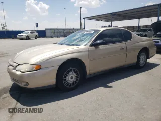 2000 Chevrolet Monte Carlo LS with VIN 2G1WW12E6Y9370757, listed as a Copart auction lot 66209544 with 165,783 mi miles and Salvage Title. Bid and sale history available at carsss.com. Image 1.