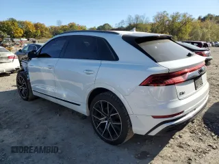 2022 Audi Q8 Premium Plus with VIN WA1EVBF13ND009465, listed as a Copart auction lot 76767644 with 49,868 mi miles and Salvage Title. Bid and sale history available at carsss.com. Image 2.