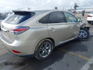 2013 Lexus RX 450h with VIN JTJZB1BAXD2411605, listed as a IAAI auction lot 41528654 with Not Provided miles. Bid and sale history available at carsss.com. Image 4.