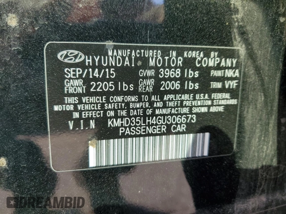 2016 Hyundai Elantra GT with VIN KMHD35LH4GU306673, listed as a Copart auction lot 74890304 with 115,586 mi miles and Salvage Title. Bid and sale history available at carsss.com. Image 12.