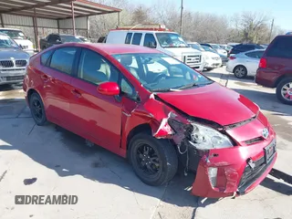 2012 Toyota Prius One with VIN JTDKN3DU1C5490626, listed as a IAAI auction lot 41792272 with 175,185 mi miles. Bid and sale history available at carsss.com. Image 1.