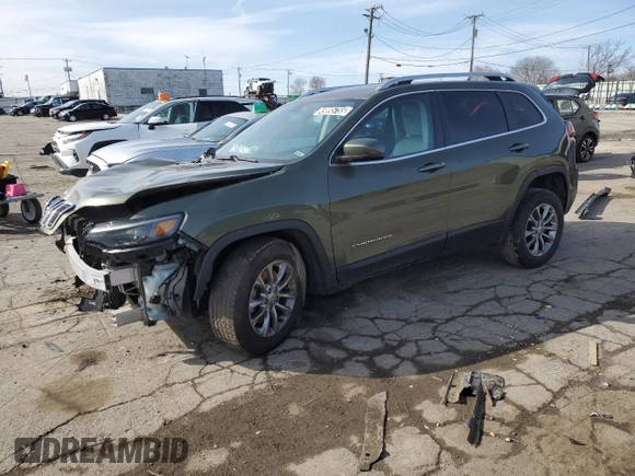 2020 Jeep Cherokee Latitude Plus with VIN 1C4PJMLB1LD651165, listed as a Copart auction lot 53284765 with 123,617 mi miles and Clean Title. Bid and sale history available at carsss.com. Image 1.