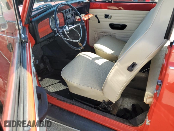 1968 Volkswagen Beetle with VIN 158568466, listed as a Copart auction lot 74978484 with 51,303 mi miles and Salvage Title. Bid and sale history available at DreamBid. Image 8.