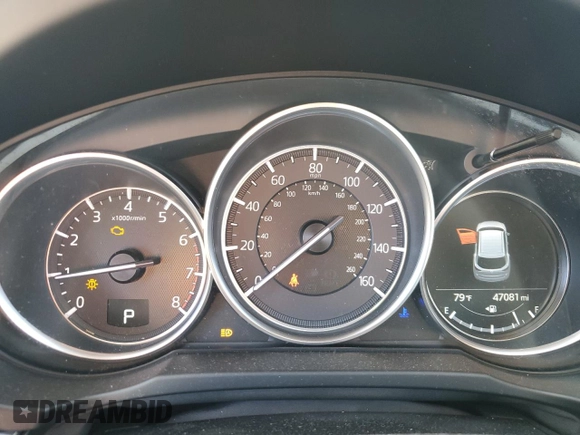 2018 Mazda CX-5 Grand Touring with VIN JM3KFBDM2J0373422, listed as a Copart auction lot 50314625 with 47,081 mi miles and Salvage Title. Bid and sale history available at carsss.com. Image 9.