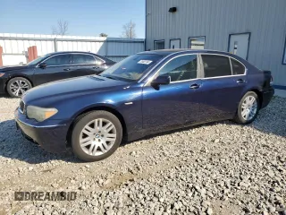 2004 BMW 7 Series 745Li with VIN WBAGN63414DS51056, listed as a Copart auction lot 75482784 with 184,248 mi miles and Clean Title. Bid and sale history available at carsss.com. Image 1.