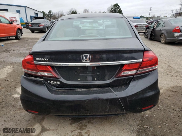 2014 Honda Civic Sedan EX-L with VIN 19XFB2F92EE018147, listed as a Copart auction lot 47232695 with 122,511 mi miles and Salvage Title. Bid and sale history available at carsss.com. Image 6.