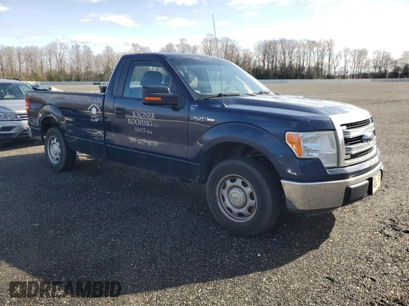 2013 Ford F-150 XL with VIN 1FTNF1CF0DKE06901, listed as a Copart auction lot 47485325 with 295,340 mi miles and Salvage Title. Bid and sale history available at carsss.com. Image 4.