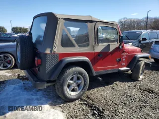 1999 Jeep Wrangler Sport with VIN 1J4FY19S0XP409124, listed as a Copart auction lot 46496615 with 166,834 mi miles and Clean Title. Bid and sale history available at carsss.com. Image 3.