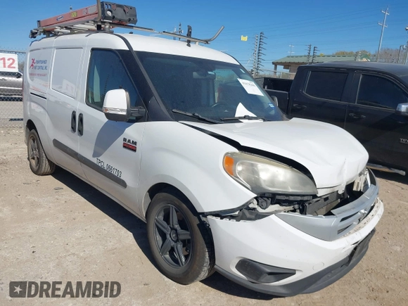 2017 Ram ProMaster City Cargo Van Tradesman SLT with VIN ZFBERFBB7H6D87755, listed as a IAAI auction lot 41678300 with 182,587 mi miles. Bid and sale history available at carsss.com. Image 1.