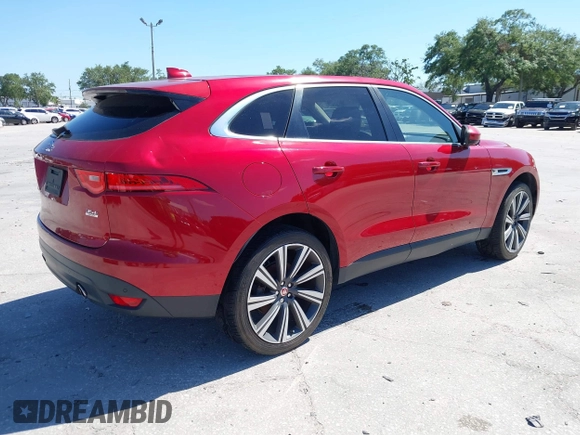 2017 Jaguar F-Pace 35t Prestige with VIN SADCK2BV6HA082810, listed as a IAAI auction lot 42030622 with 87,693 mi miles and . Bid and sale history available at DreamBid. Image 4.