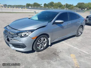 2017 Honda Civic Sedan LX with VIN 19XFC2F52HE038428, listed as a IAAI auction lot 41781577 with 72,730 mi miles. Bid and sale history available at carsss.com. Image 2.