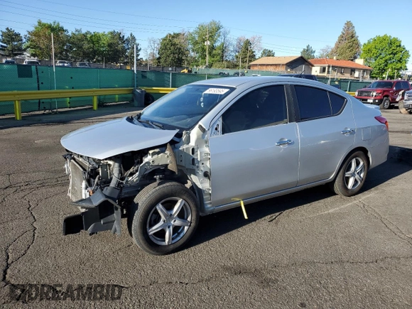2019 Nissan Versa SV with VIN 3N1CN7AP0KL840887, listed as a Copart auction lot 56193595 with 85,801 mi miles and Salvage title. Bid and sale history available at DreamBid. Image 1.