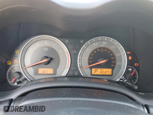 2009 Toyota Corolla XRS with VIN 2T1BE40E49C027816, listed as a Copart auction lot 44138545 with 165,071 mi miles and Salvage Title. Bid and sale history available at carsss.com. Image 9.