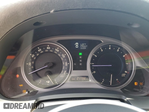 2008 Lexus IS 350 with VIN JTHBE262982015447, listed as a Copart auction lot 54685365 with 217,981 mi miles and Salvage title. Bid and sale history available at DreamBid. Image 9.