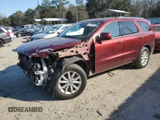 2019 Dodge Durango SXT Plus with VIN 1C4RDHAG3KC836330, listed as a Copart auction lot 44139605 with 49,588 mi miles and Salvage Title. Bid and sale history available at DreamBid. Image 1.