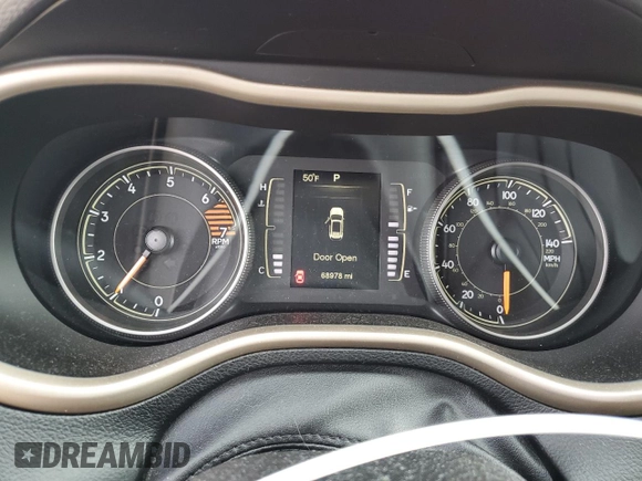 2016 Jeep Cherokee Sport with VIN 1C4PJMABXGW366669, listed as a Copart auction lot 55060605 with 68,978 mi miles and Salvage title. Bid and sale history available at DreamBid. Image 9.