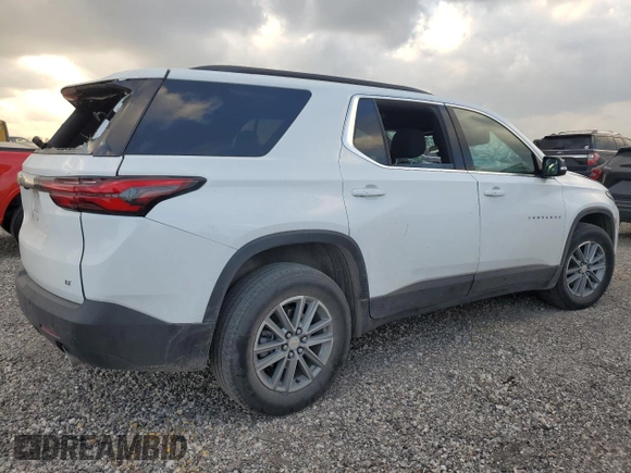 2023 Chevrolet Traverse LT Cloth with VIN 1GNERGKW0PJ137456, listed as a Copart auction lot 44155955 with 42,929 mi miles and Salvage Title. Bid and sale history available at carsss.com. Image 3.