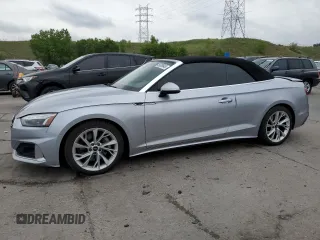 2021 Audi A5 Cabriolet Premium Plus z VIN WAUWAGF55MN006904, wystawiony jako Copart lot #59339845 z przebiegiem 36 537 mil mil oraz Szkoda całkowita • Salvage title. Historia ofert i sprzedaży dostępna na DreamBid. Obrazek 1.