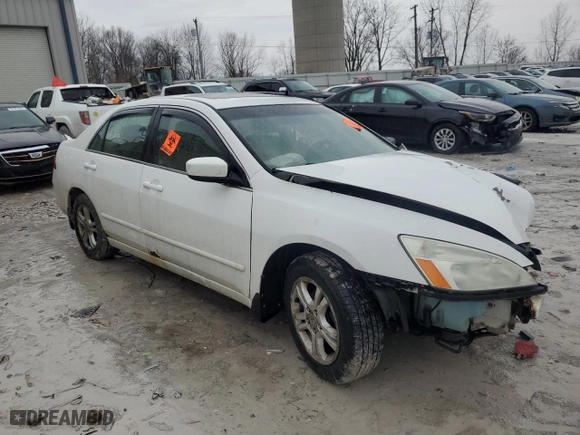 2007 Honda Accord Sdn EX-L with VIN 1HGCM568X7A089853, listed as a Copart auction lot 47017235 with 0 mi miles and Clean Title. Bid and sale history available at carsss.com. Image 4.