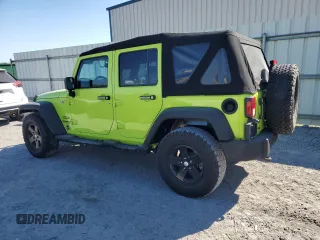 2017 Jeep Wrangler Unlimited Sport with VIN 1C4BJWDG1HL535736, listed as a Copart auction lot 46257235 with 107,619 mi miles and Salvage Title. Bid and sale history available at carsss.com. Image 2.