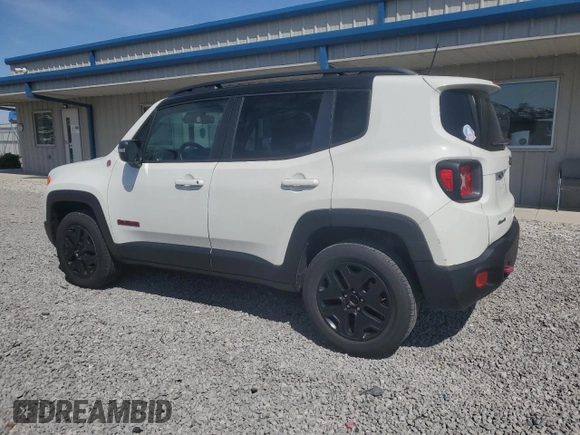 2018 Jeep Renegade Trailhawk with VIN ZACCJBCB2JPG87075, listed as a Copart auction lot 52492795 with 127,596 mi miles and Salvage title. Bid and sale history available at DreamBid. Image 2.